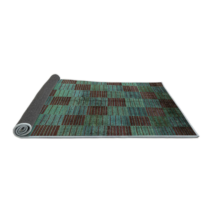 Sideview of Oriental Light Blue Modern Rug, abs4268lblu