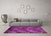 Machine Washable Oriental Purple Modern Rug, wshabs4268pur