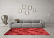 Modern Red Washable Rugs