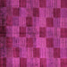 Square Machine Washable Oriental Pink Modern Rug, wshabs4268pnk