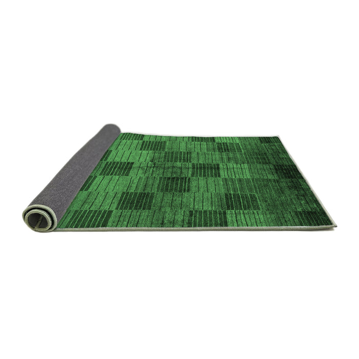 Sideview of Oriental Emerald Green Modern Rug, abs4268emgrn