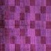 Square Machine Washable Oriental Purple Modern Area Rugs, wshabs4268pur