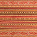 Square Machine Washable Oriental Orange Modern Area Rugs, wshabs4269org