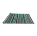 Sideview of Machine Washable Oriental Light Blue Modern Rug, wshabs4269lblu