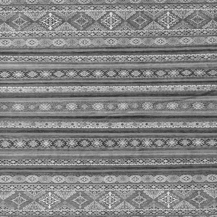 Square Machine Washable Oriental Gray Modern Rug, wshabs4269gry