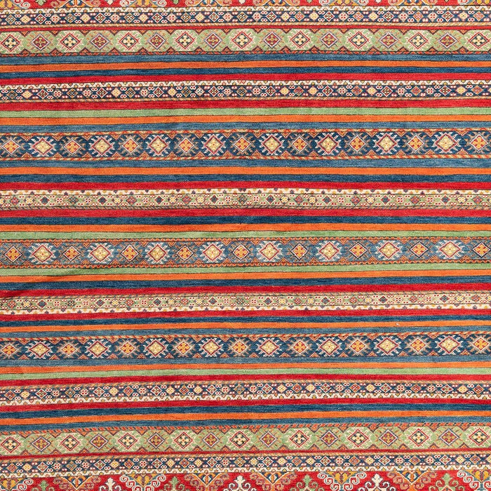 Machine Washable Abstract Fire Brick Red Rug, wshabs4269