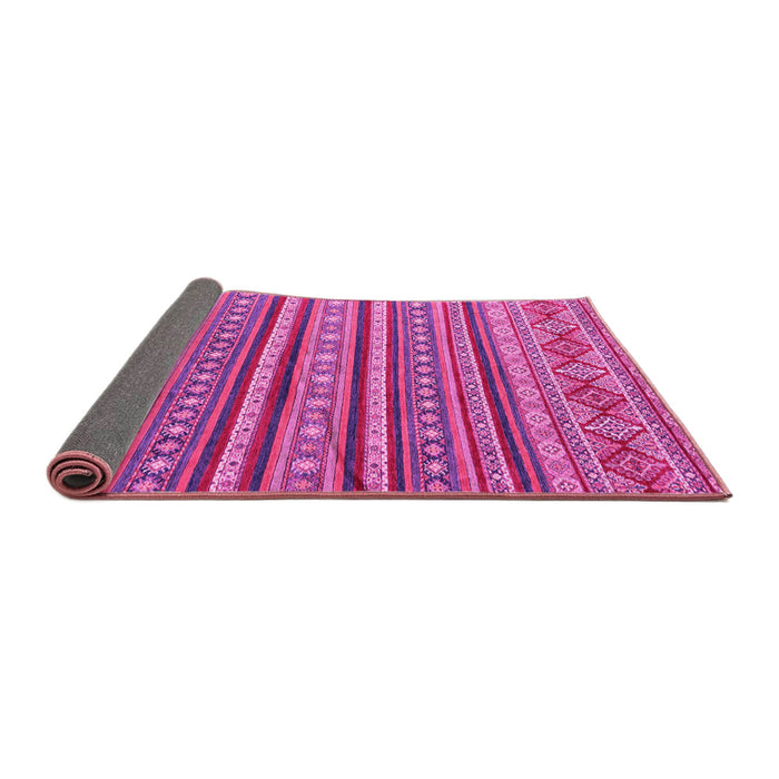 Sideview of Oriental Pink Modern Rug, abs4269pnk