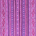 Square Machine Washable Oriental Purple Modern Area Rugs, wshabs4269pur