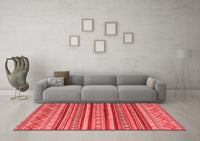 Machine Washable Oriental Red Modern Rug, wshabs4269red