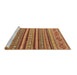 Sideview of Machine Washable Oriental Brown Modern Rug, wshabs4269brn