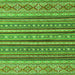 Square Machine Washable Oriental Green Modern Area Rugs, wshabs4269grn