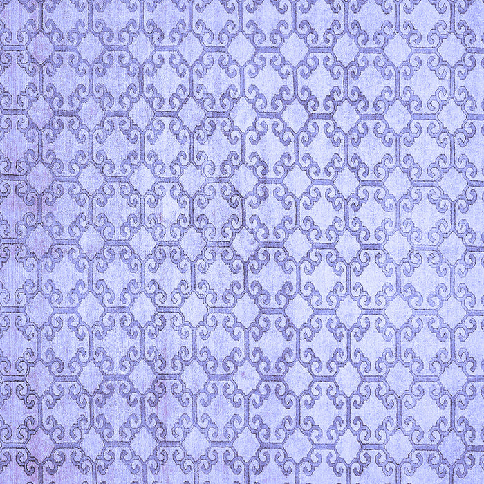 Square Abstract Blue Modern Rug, abs426blu