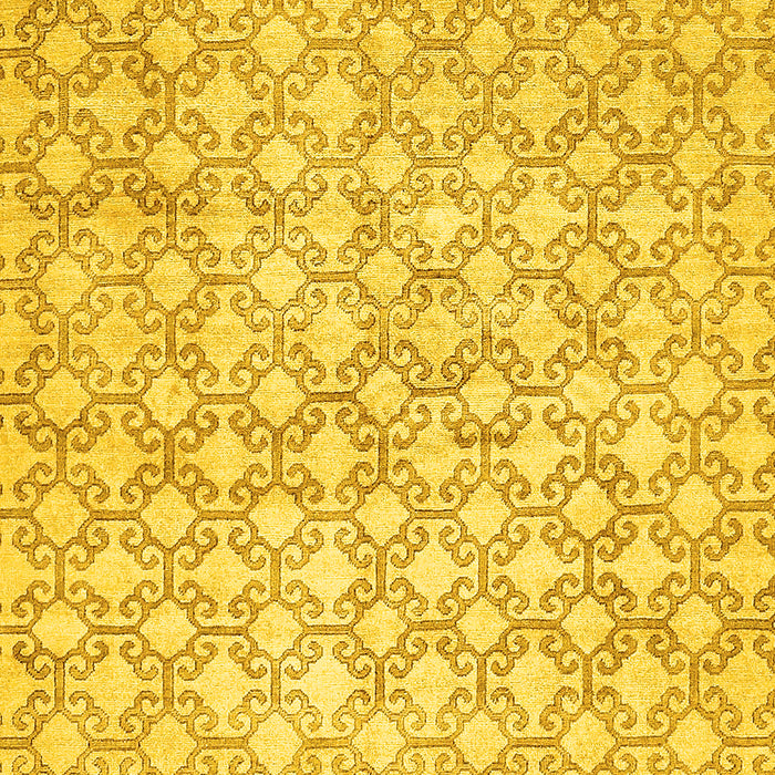 Abstract Yellow Modern Rug, abs426yw