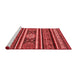 Modern Red Washable Rugs