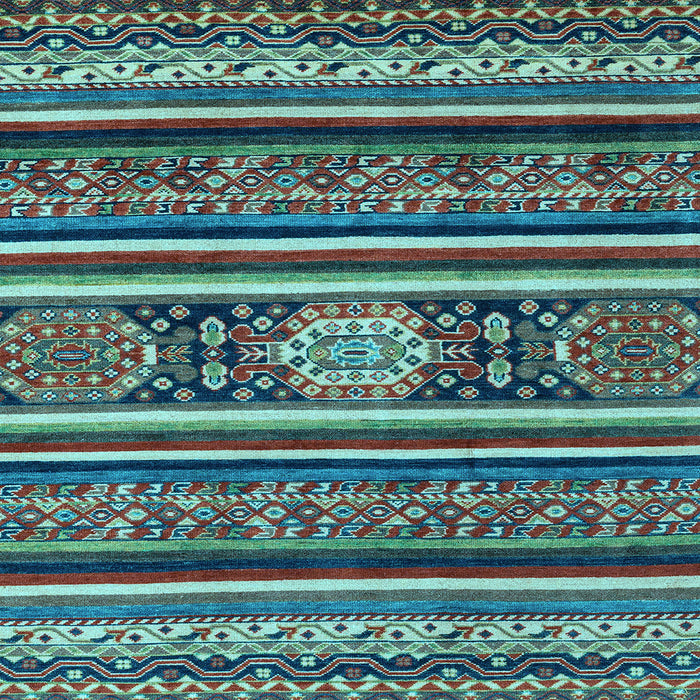 Square Oriental Light Blue Modern Rug, abs4270lblu