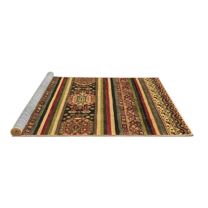 Sideview of Machine Washable Oriental Brown Modern Rug, wshabs4270brn