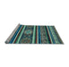 Sideview of Machine Washable Oriental Light Blue Modern Rug, wshabs4270lblu