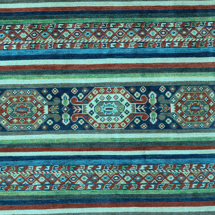 Machine Washable Oriental Light Blue Modern Rug, wshabs4270lblu