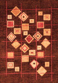 Oriental Orange Modern Rug, abs4271org