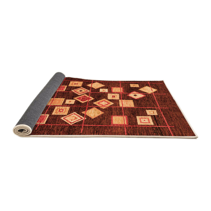 Sideview of Oriental Orange Modern Rug, abs4271org