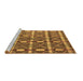 Sideview of Machine Washable Oriental Brown Modern Rug, wshabs4272brn