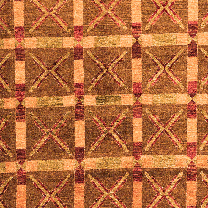 Oriental Orange Modern Rug, abs4272org