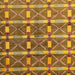 Square Abstract Yellow Oriental Rug, abs4272