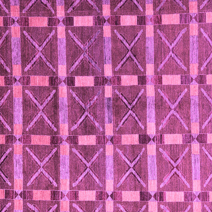 Square Machine Washable Oriental Purple Modern Area Rugs, wshabs4272pur