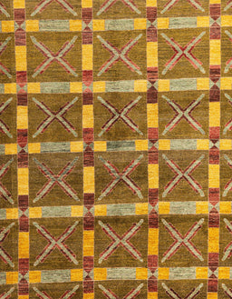 Abstract Yellow Oriental Rug, abs4272