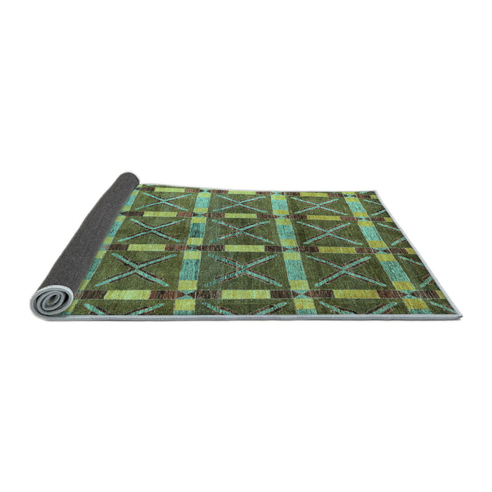 Sideview of Oriental Light Blue Modern Rug, abs4272lblu