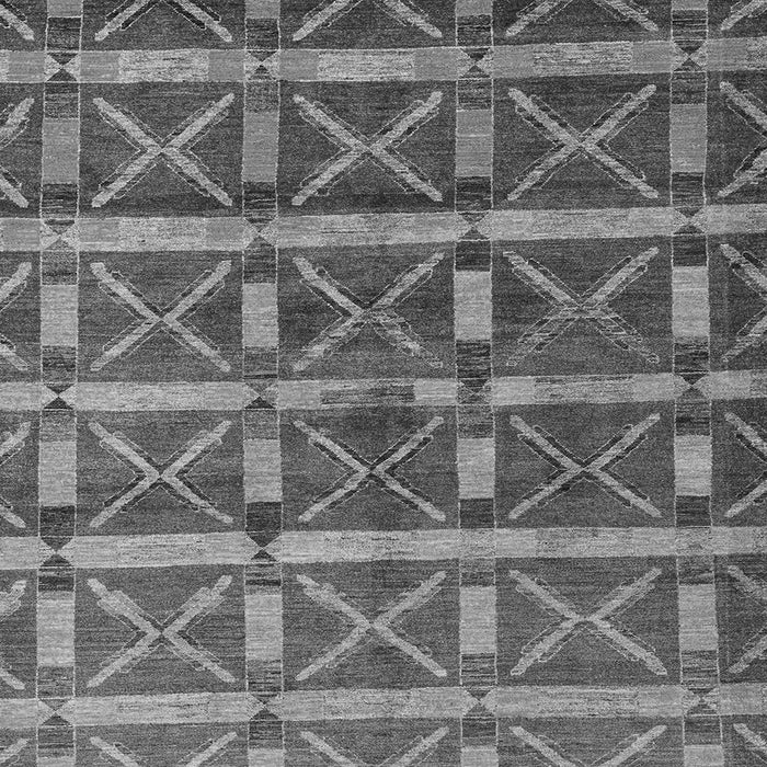 Square Oriental Gray Modern Rug, abs4272gry