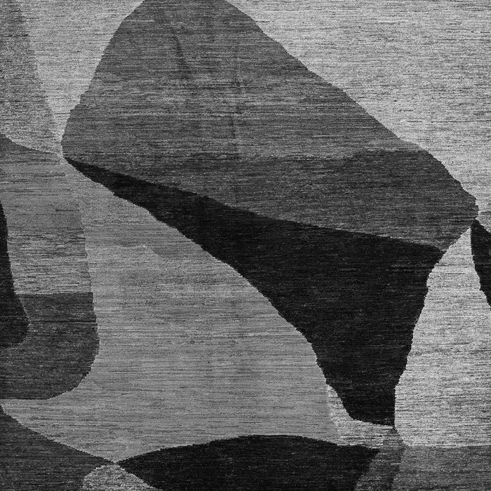 Square Oriental Gray Modern Rug, abs4273gry