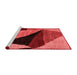 Modern Red Washable Rugs