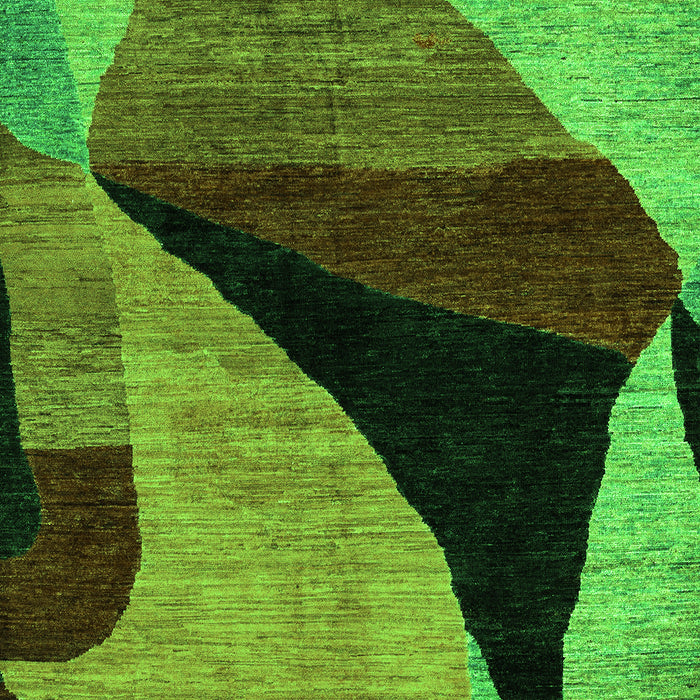 Oriental Green Modern Rug, abs4273grn