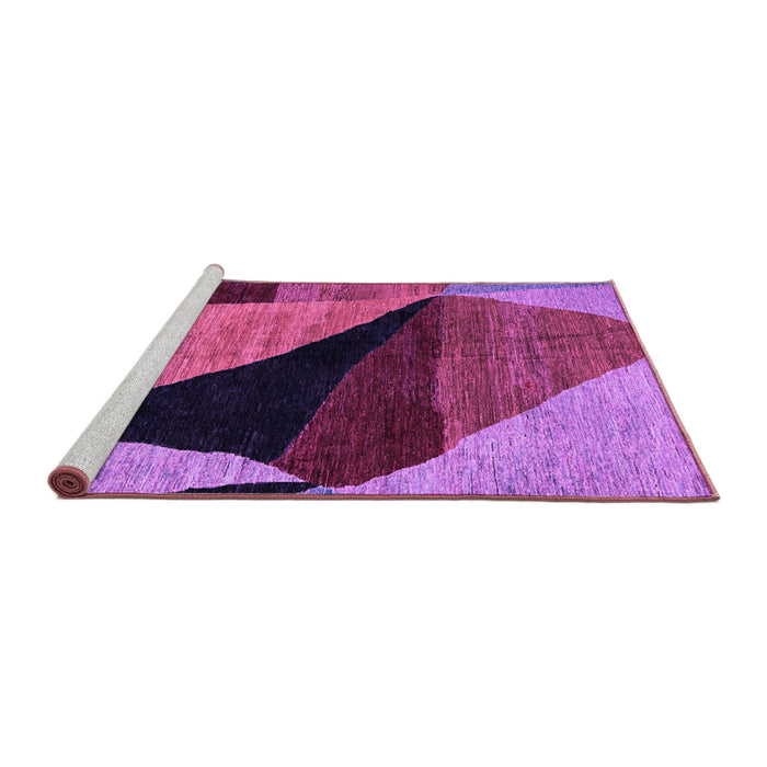 Sideview of Machine Washable Oriental Purple Modern Area Rugs, wshabs4273pur