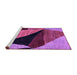 Sideview of Machine Washable Oriental Purple Modern Area Rugs, wshabs4273pur