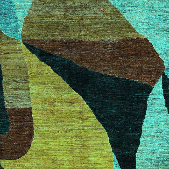 Oriental Turquoise Modern Rug, abs4273turq