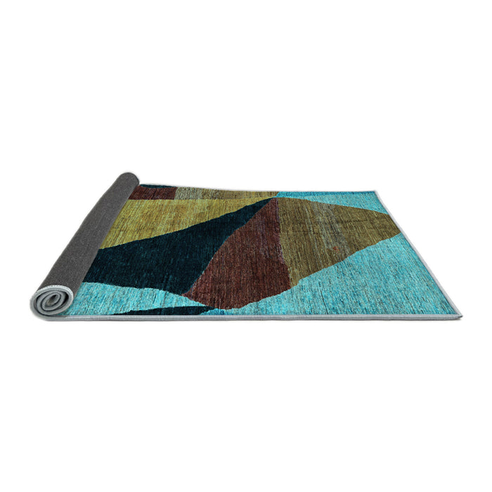Sideview of Oriental Light Blue Modern Rug, abs4273lblu