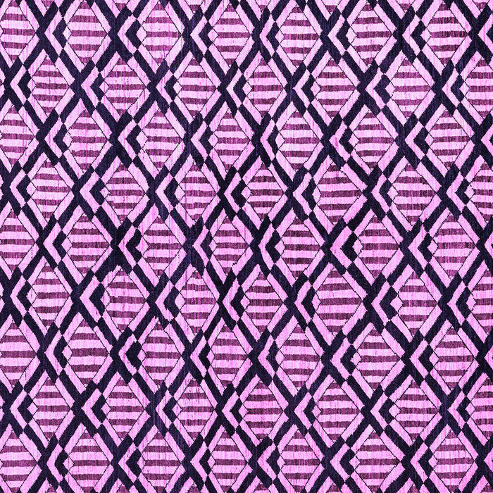 Square Machine Washable Abstract Purple Modern Area Rugs, wshabs4274pur