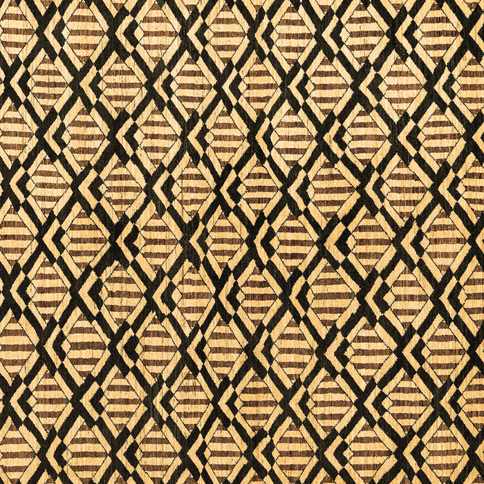 Square Abstract Brown Modern Rug, abs4274brn