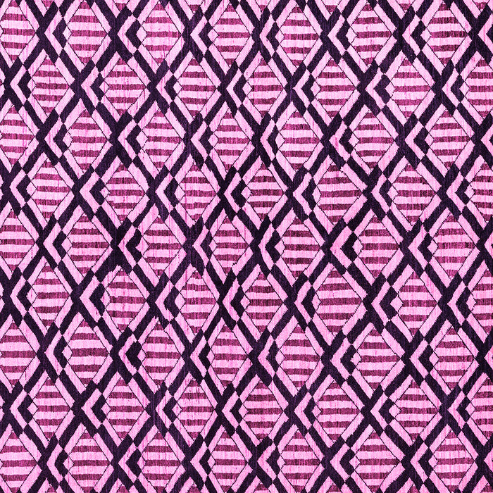 Square Machine Washable Abstract Pink Modern Rug, wshabs4274pnk