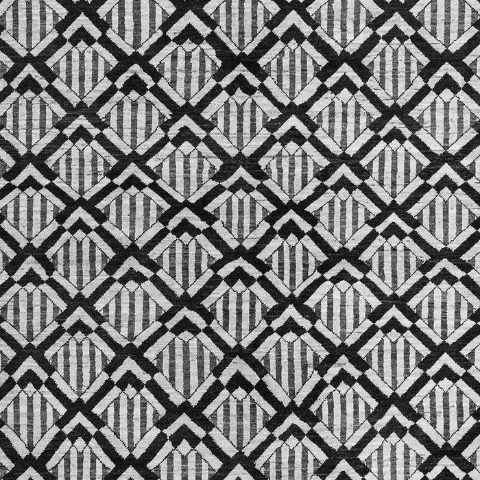 Machine Washable Abstract Gray Modern Rug, wshabs4274gry
