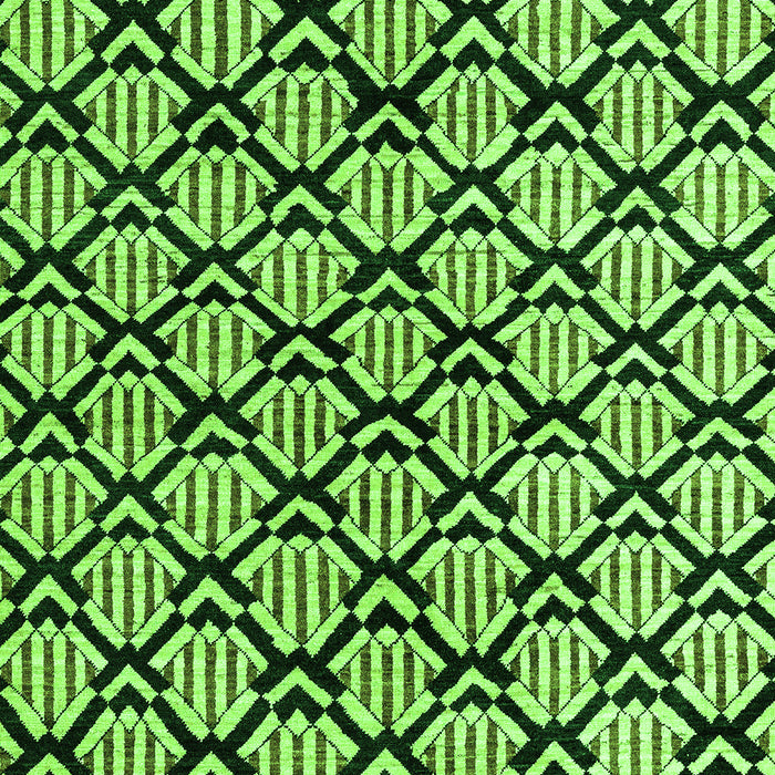 Machine Washable Abstract Green Modern Area Rugs, wshabs4274grn