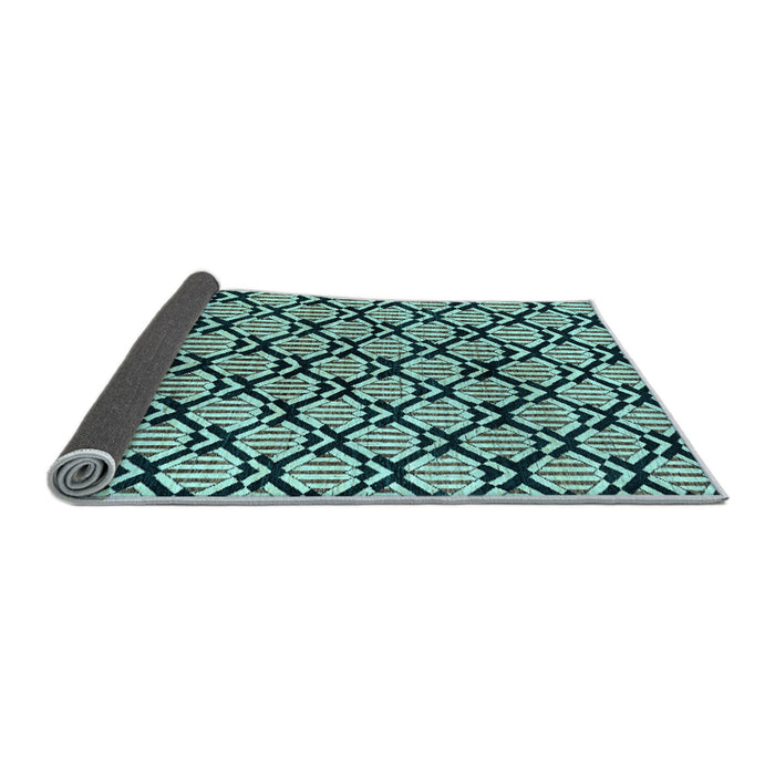 Sideview of Abstract Light Blue Modern Rug, abs4274lblu