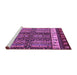 Sideview of Machine Washable Abstract Purple Modern Area Rugs, wshabs4275pur