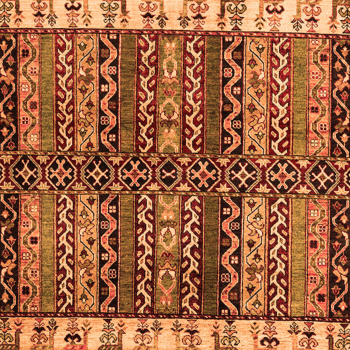 Abstract Orange Modern Rug, abs4275org