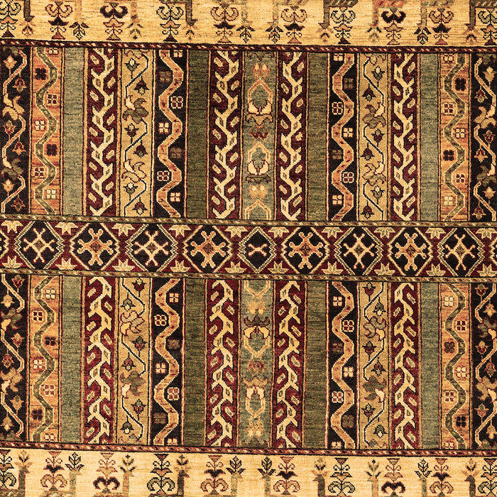 Machine Washable Abstract Brown Modern Rug, wshabs4275brn