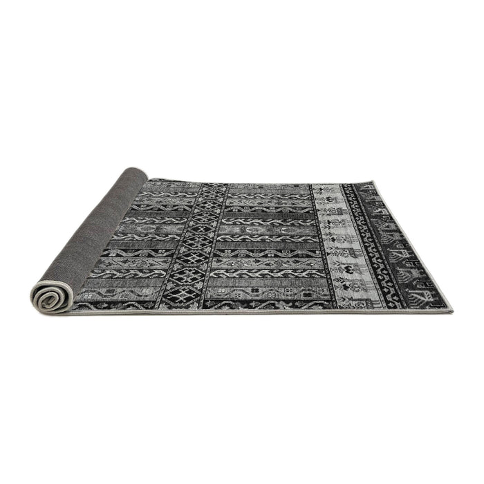 Sideview of Abstract Gray Modern Rug, abs4275gry