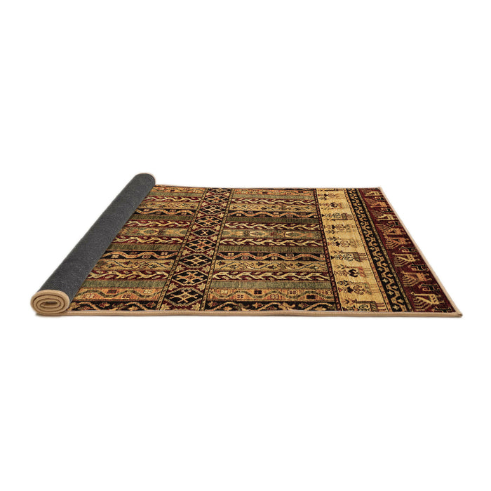 Sideview of Abstract Brown Modern Rug, abs4275brn