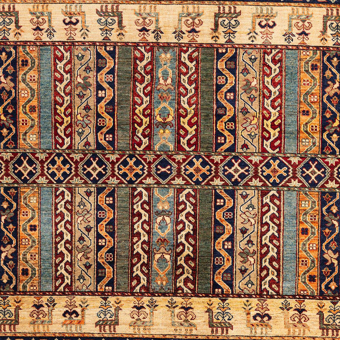 Abstract Saffron Red Modern Rug, abs4275